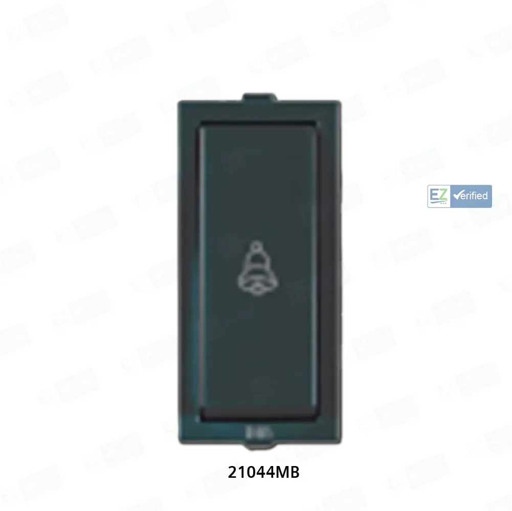 Anchor Roma Classic 21044MB Bell Push Switch 6/10 Amp 1 Module Black