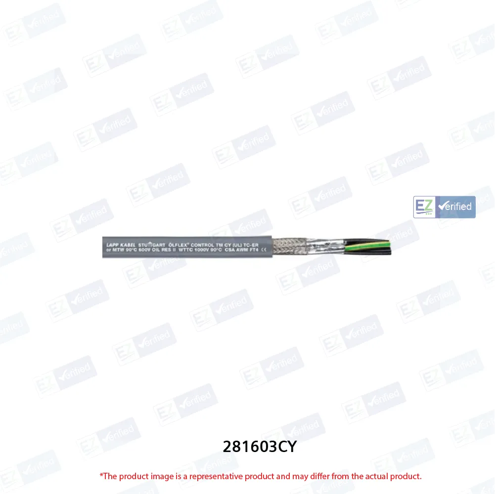 LAPP Olflex Control TM CY 281603CY Copper Flexible Cable, 3