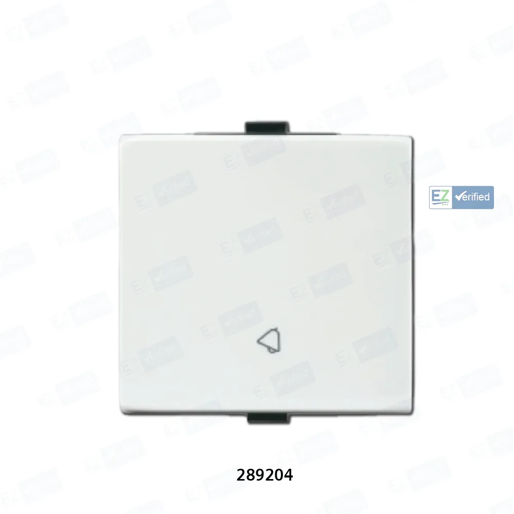 Anchor Roma Plus 289204 Bell Push Switch 6/10 Amp 2 Modules White