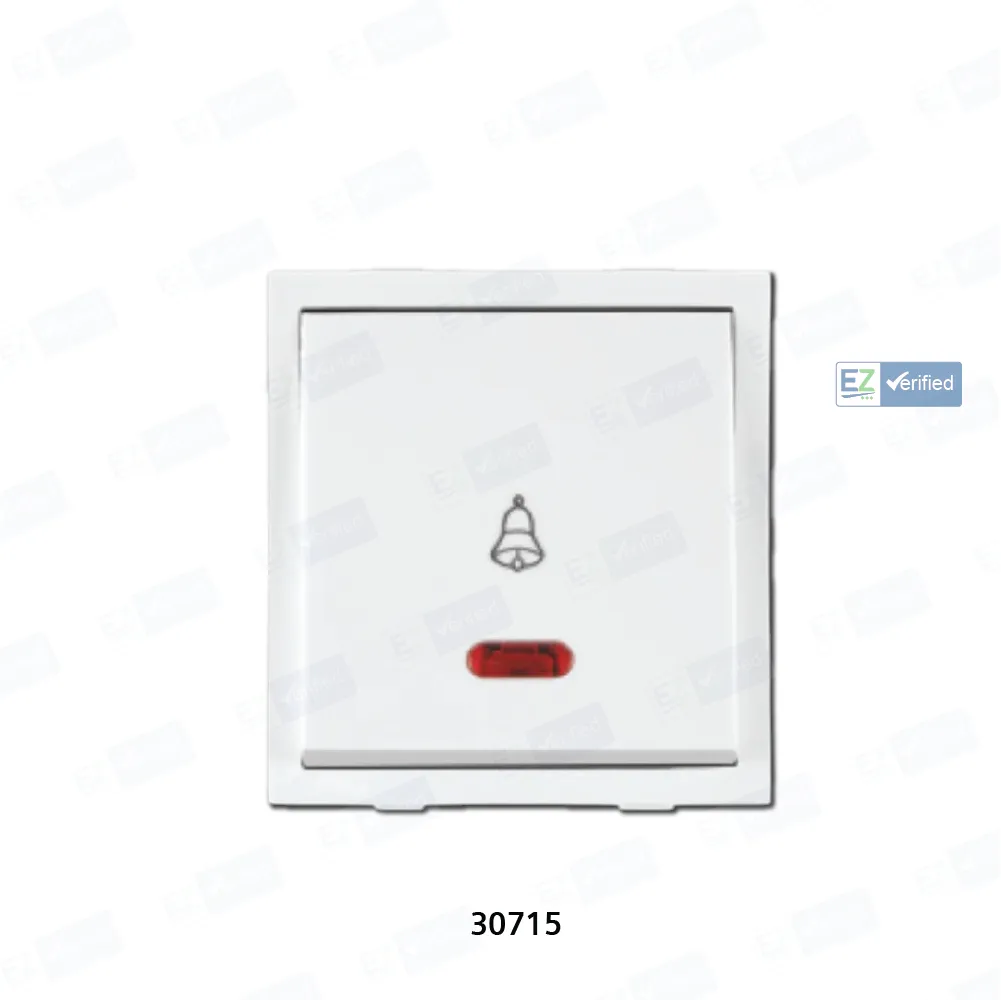 Anchor Roma Classic 30715 Bell Push Switch 6/10 Amp 2 Module s White