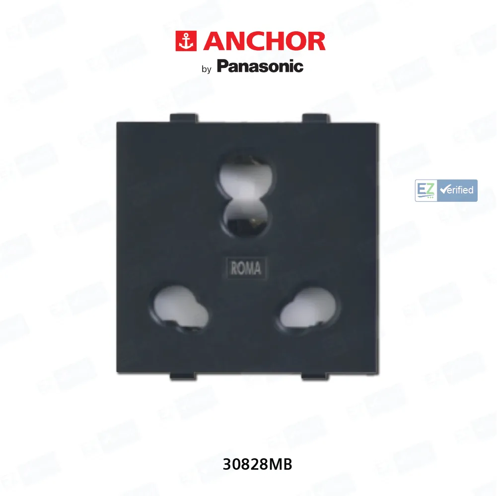 Buy Anchor Roma Classic 6/16 Amp 3 Pin Twin Socket Online at Best Price