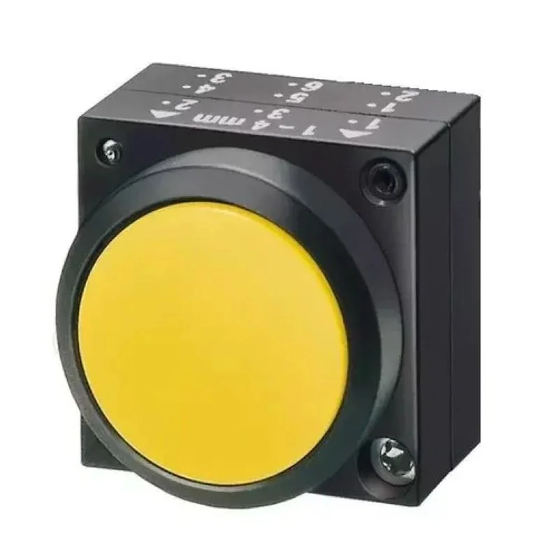 Siemens Sirius ACT 3SB5 Opaque Push Button Actuator 22 mm, Yellow, Normal Type, With Holder