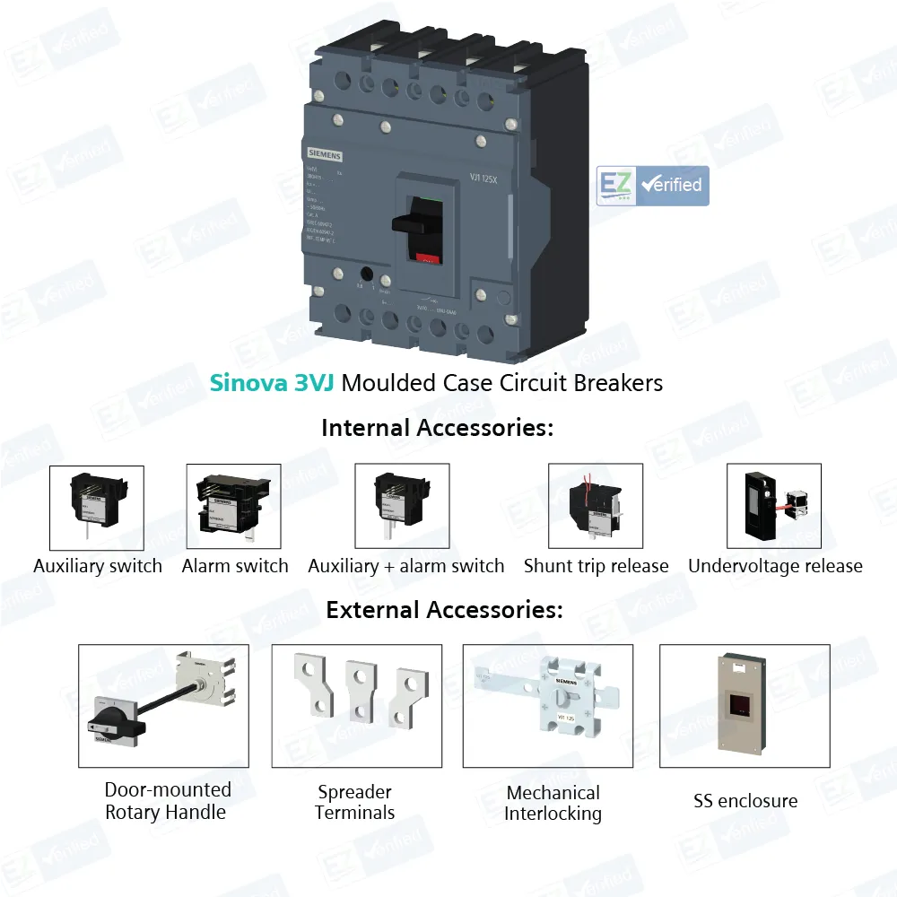 Siemens 3VJ1340-5EB42-0AA0 MCCB, 400 Amp, 4 Pole, 36 kA, MicroTrip/ETU