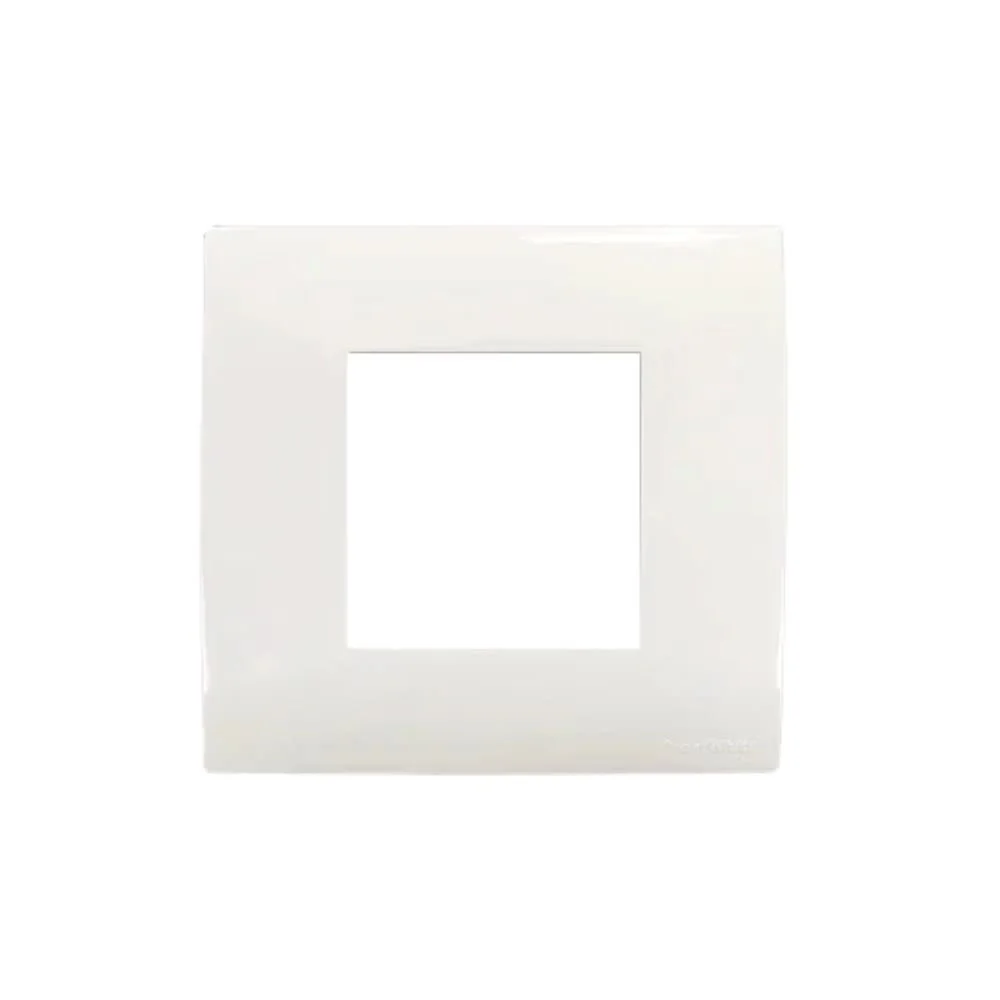 Great White Myrah 2 Module Glossy White Cover Plate