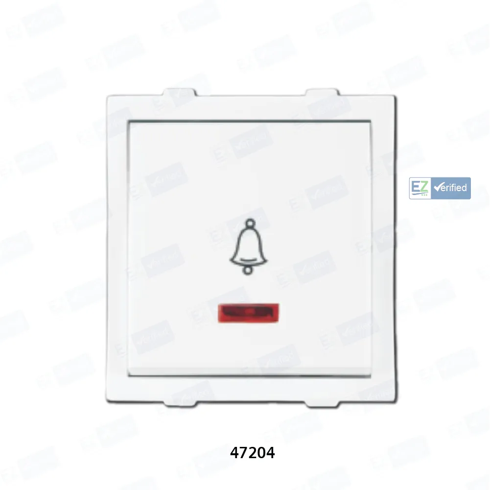 Anchor Rider 47204 Bell Push Mega Switch 6/10 Amp 2 Modules 1 Way White