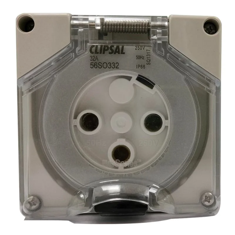 IP 66 Range Surface Socket Outlet 32 A 3 Pin Round 56SO332LEGY
