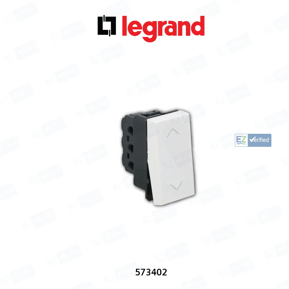 Legrand Arteor 573402 SP Switch 6/10 Amp 1 Module 2 Ways White