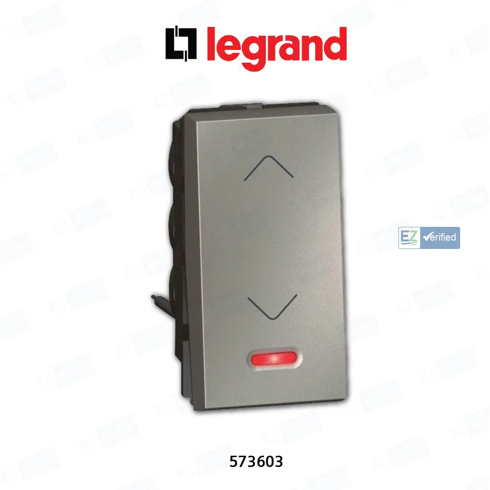 Legrand Arteor 573603 SP Switch with Indicator 6/10 Amp 1 Module 2 Ways Magnesium