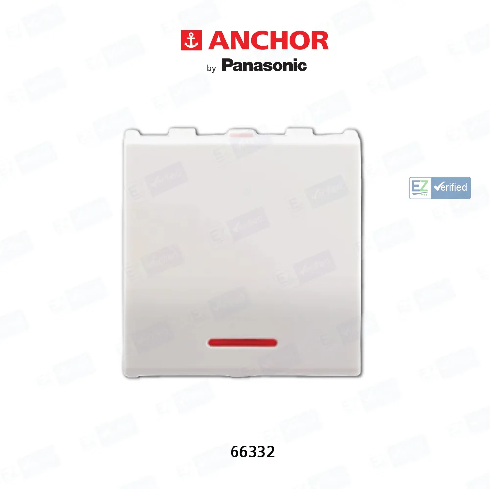 Anchor Roma Urban 66332 Power DP Switch with Indicator, 32 Amp, 2 Modules, White
