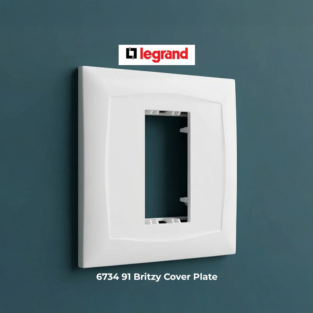 6734 91 Legrand Britzy 1 Module White Cover Plate