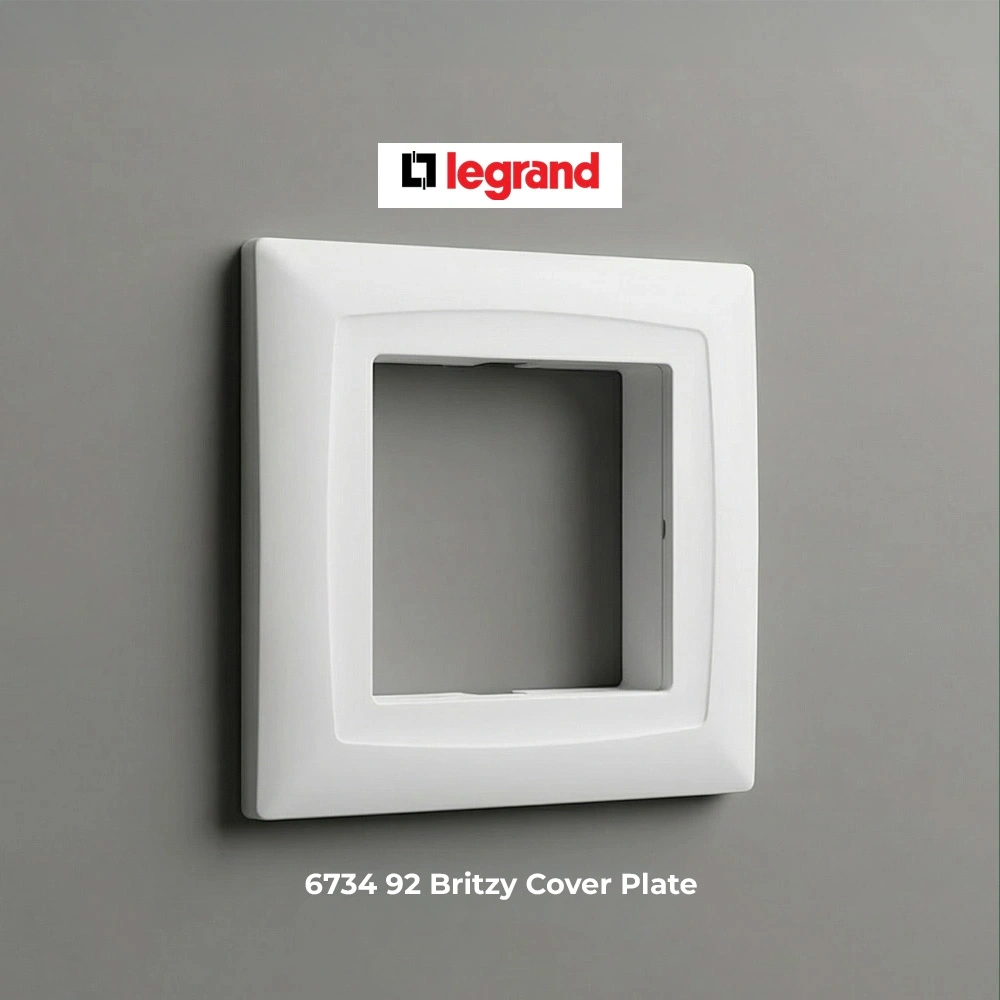 6734 92 Legrand Britzy 2 Module White Cover Plate