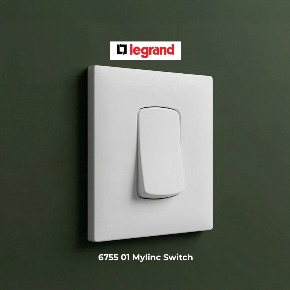 6755 01 Legrand Mylinc White SP Switch