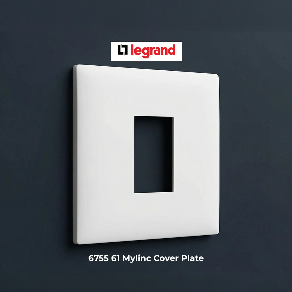 6755 61 Legrand Mylinc 1 Module White Cover Plate