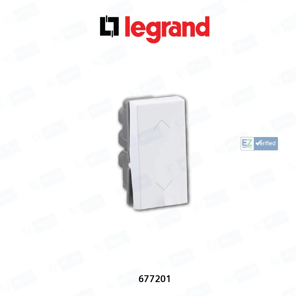 Legrand Lyncus 677201 Switch 6/10 Amp 1 Module White