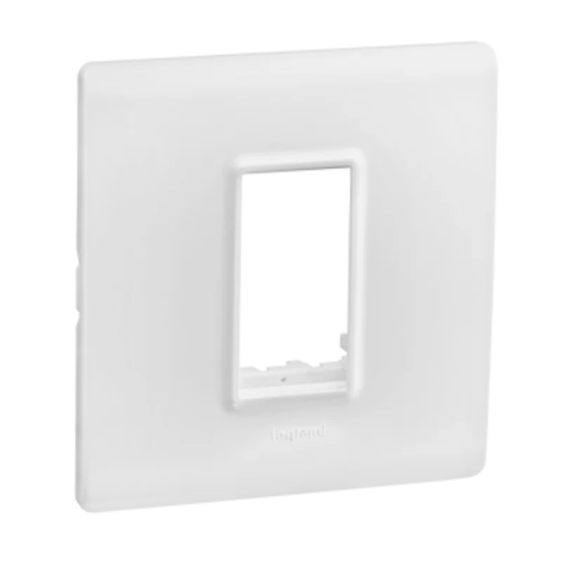 Legrand Allzy White Cover Plate 1 Module With Frame 681300
