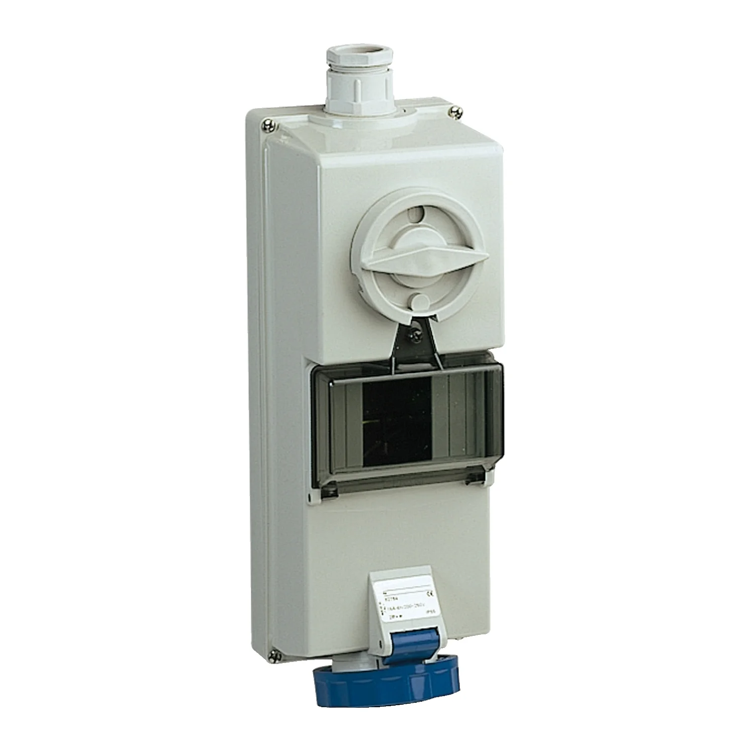 Socket With Interlock Switch & Din Rail Isoblock 32 A 4 Or 5 Module 83791