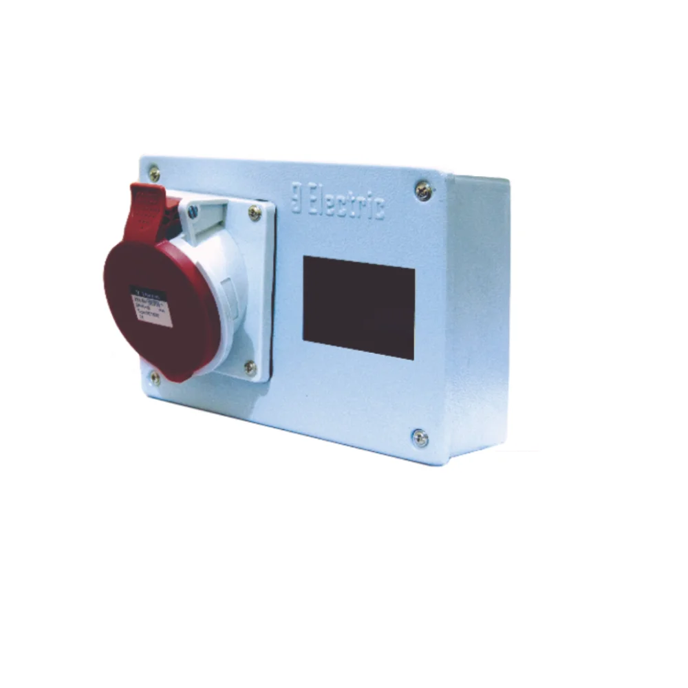 9 Electric Industrial Plug And Socket 32 A 3 Pole+N+E IP 44 400 V 6H SS Enclosure 9ESS004