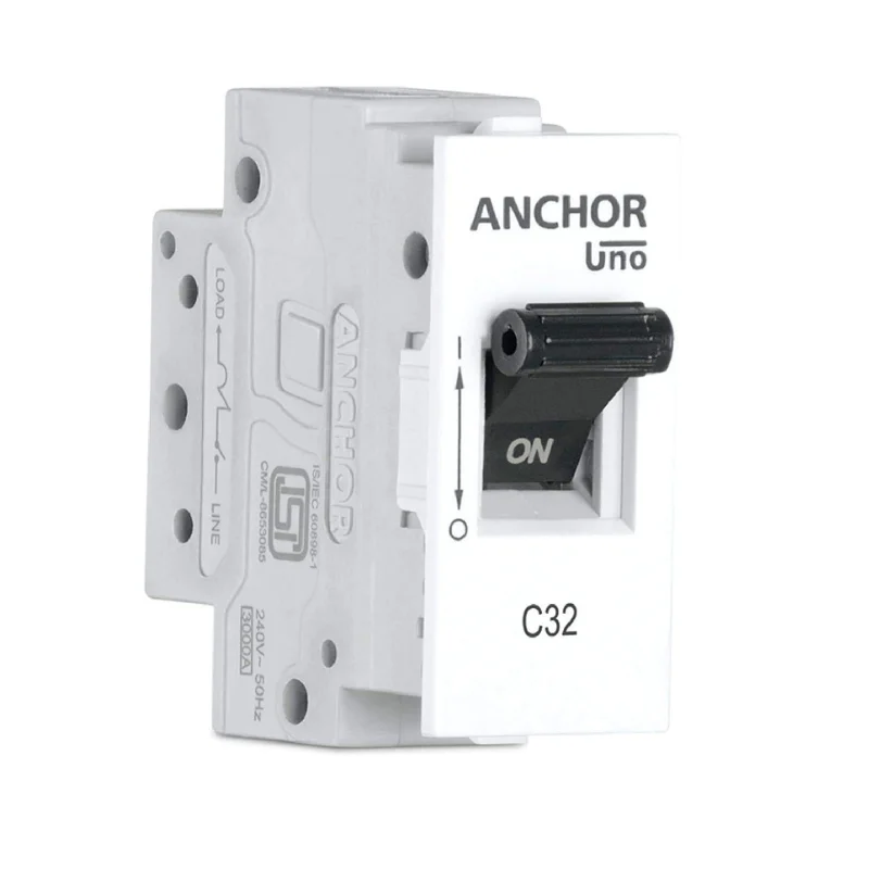 Anchor Uno Mini Modular MCB 10 A 1 Pole 3 kA  C-Curve 98070