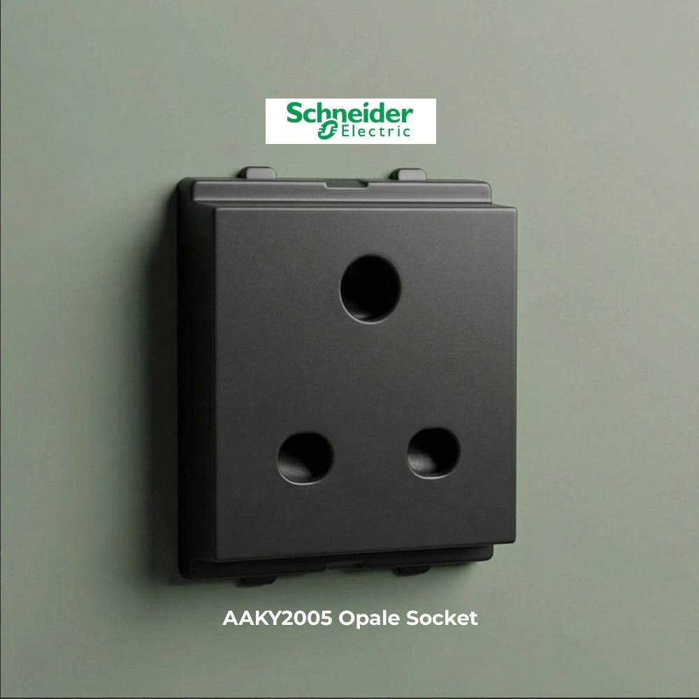 AAKY2005 Schneider Electric Opale Coke Grey 3 Pin Socket