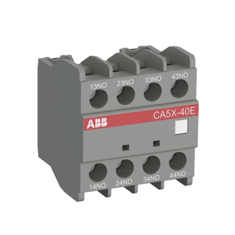 ABB CA5X-22E Auxiliary Contact Block 2 NO + 2 NC Suitable For AX09 to 150 NX 4 Pole Contactor Front Mounted 1SBN019040R1022