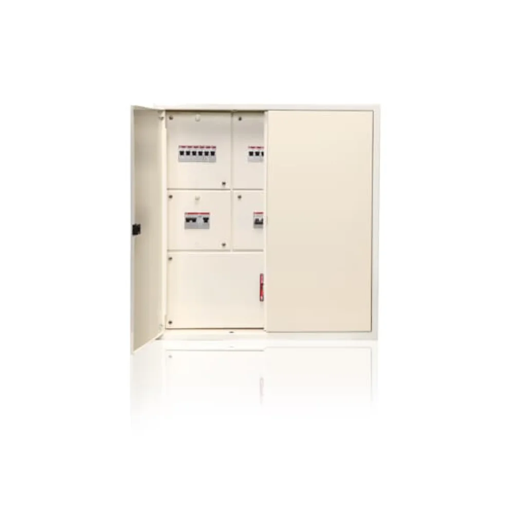 ABB Classic Series Distribution Board 12 Way 8 + 8 + 36 Module Double Door - Metal IP 43 1SYN869061R0001