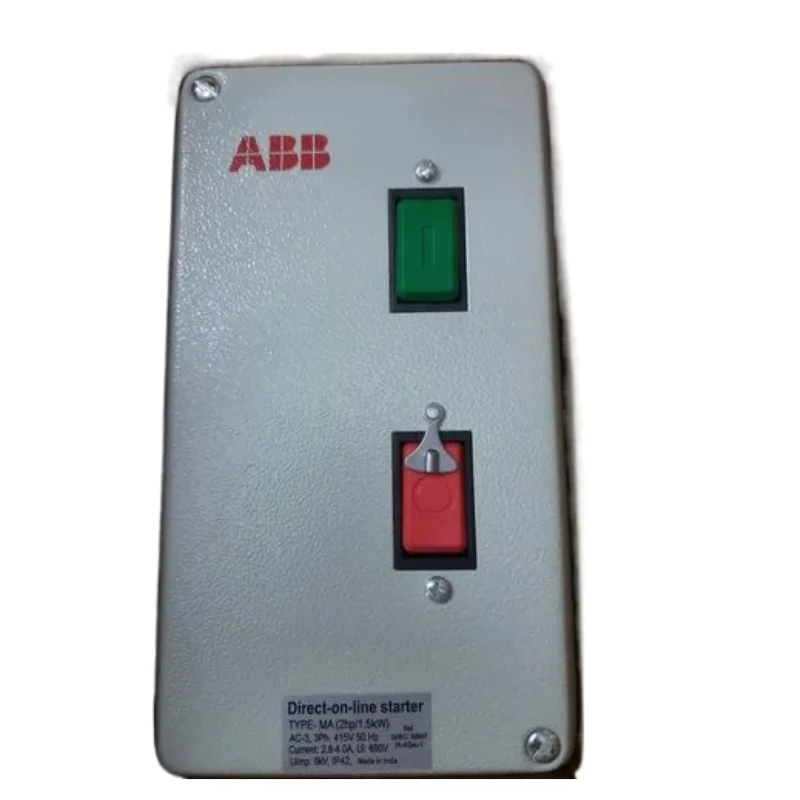 ABB MA DOL Starter 3 Phase 415 V AC 0.25 HP (0.18 kW) Coil Voltage 400-415 V AC 50Hz 1SYN140318R8625