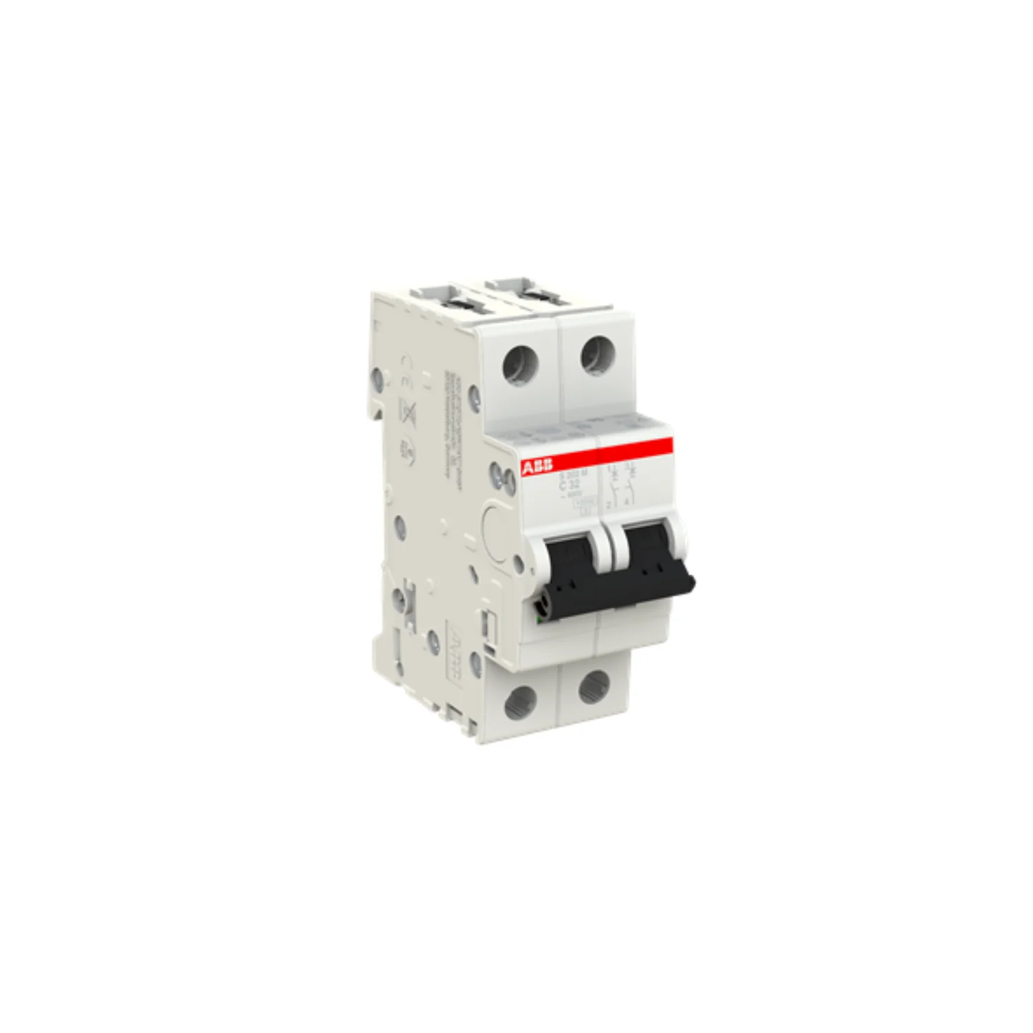 ABB SB202M MCB 6 A 2 Pole 10 KA C-Curve MCB 1SYS272012R0064