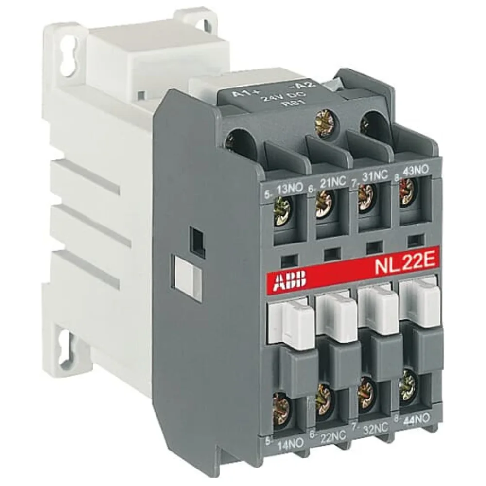 ABB NL Series  6 A 2 NO + 2 NC 24 V DC Auxiliary Contactor 1SBH143001R8122