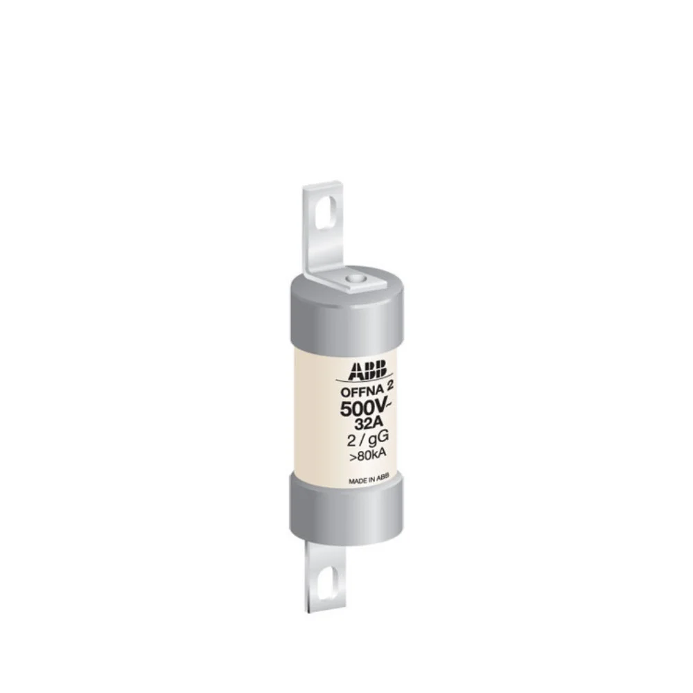 ABB OFF HRC Fuse Link 25 A 415 V BS Type 80 kA Offset Bolted Tag Size A2 1SCA107800R1001