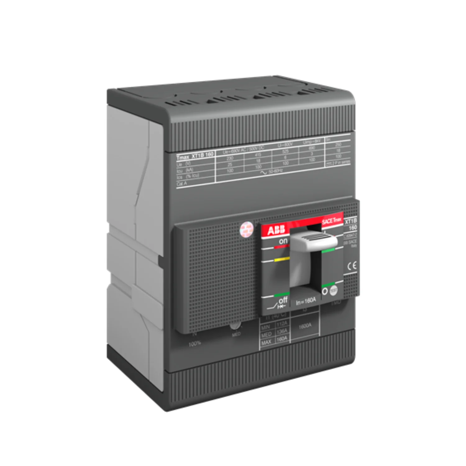 ABB Tmax XT1  100 Amp 4 Pole 70 kA Adjustable O/L & Fixed S/C Settings Thermal Magnetic Trip Unit TMD MCCB 1SDA067460R1