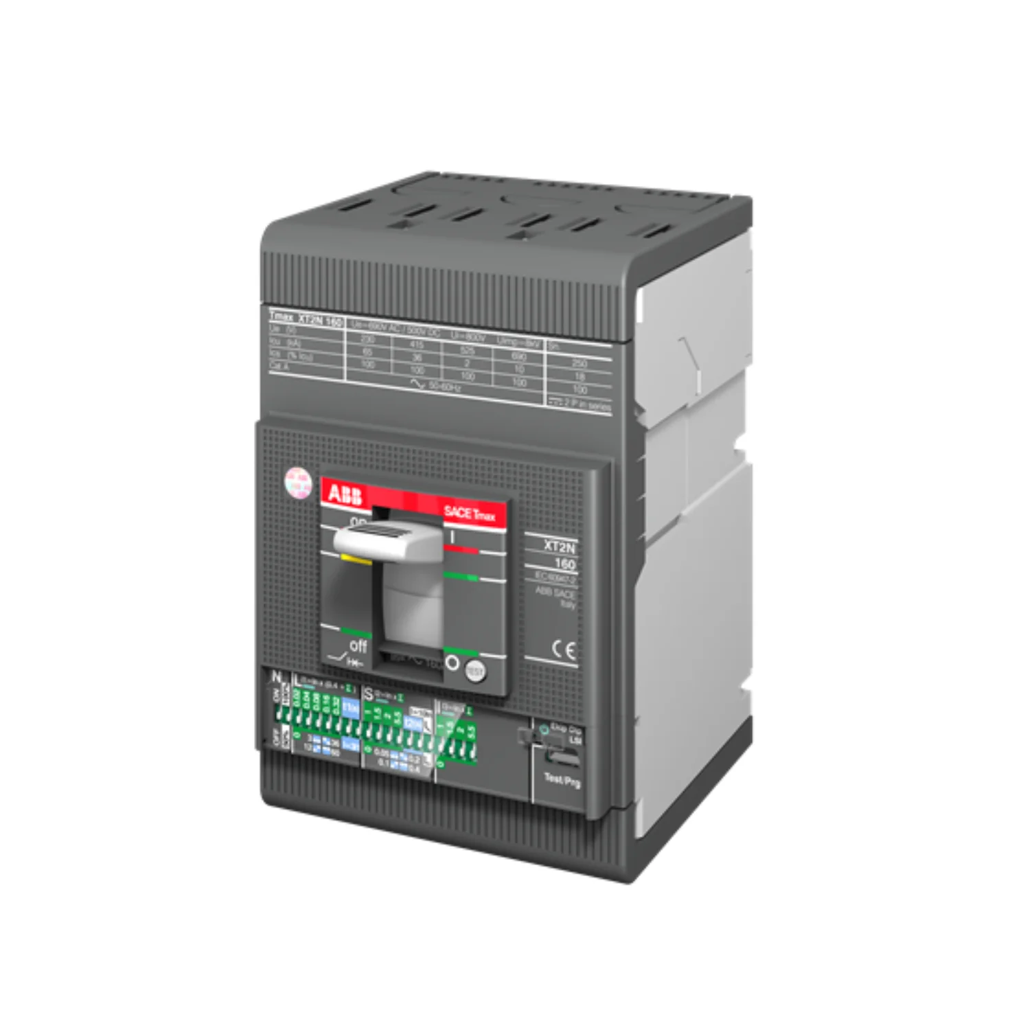 ABB Tmax XT2  100 Amp 3 Pole 70 kA Adjustable O/L & Adjustable S/C Settings Thermal Magnetic Trip Unit TMA MCCB 1SDA067602R1