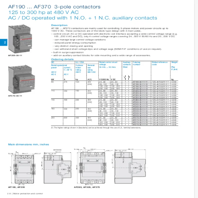 Abb Contactor Code Download ABB Power Contactor Catalogue PDF |Eleczo.com