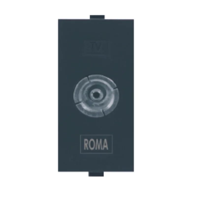 Anchor Roma Classic Black TV Socket 1 Module 21157MB