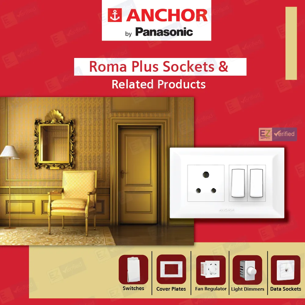 Buy Anchor Roma Plus 6/10 Amp 3 Pin Socket Online at Best Price