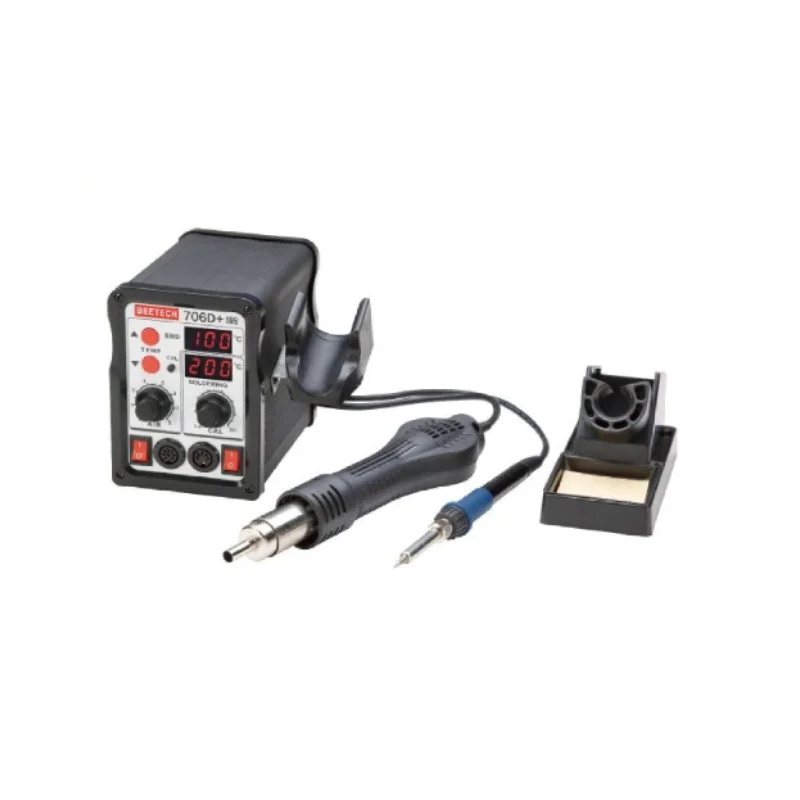 Beetech 706D+ Digital SMD Rework Station & Soldering Station 2 in 1 Temperature Range Airflow Volume 120L/Min Power Consumption 700W 706D