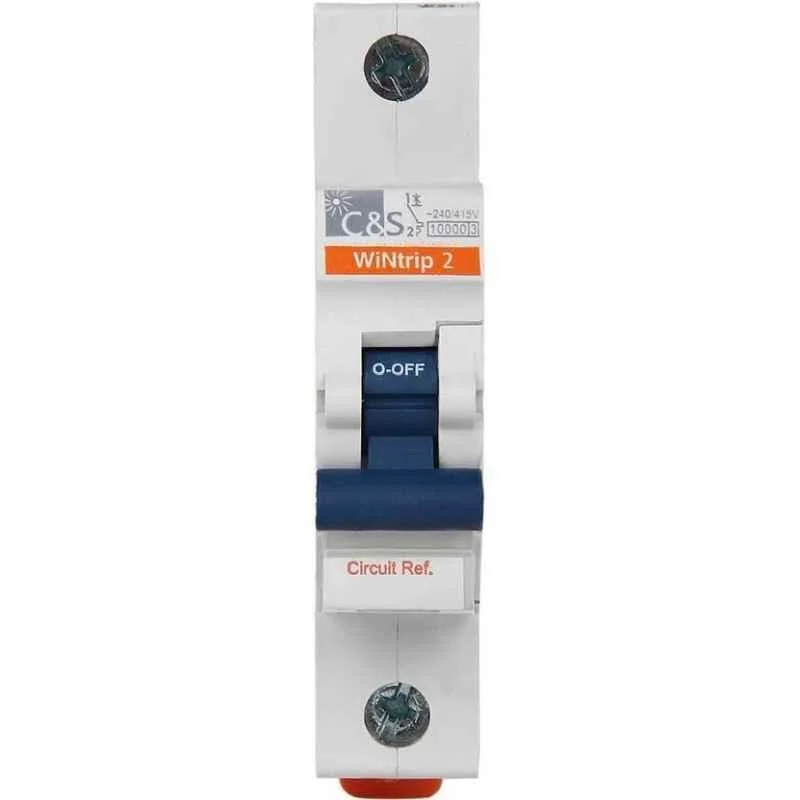 C&S Electric WiNtrip2 MCB 63 A 1 Pole 10 kA D-Curve MCB CSMBS1D63