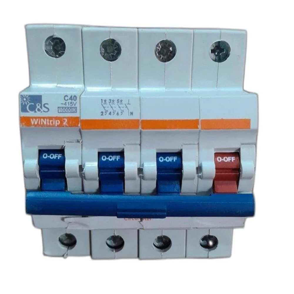 C&S Electric WiNtrip2 MCB 63 A 3 Pole + N 10 kA D-Curve MCB CSMBS3D63N