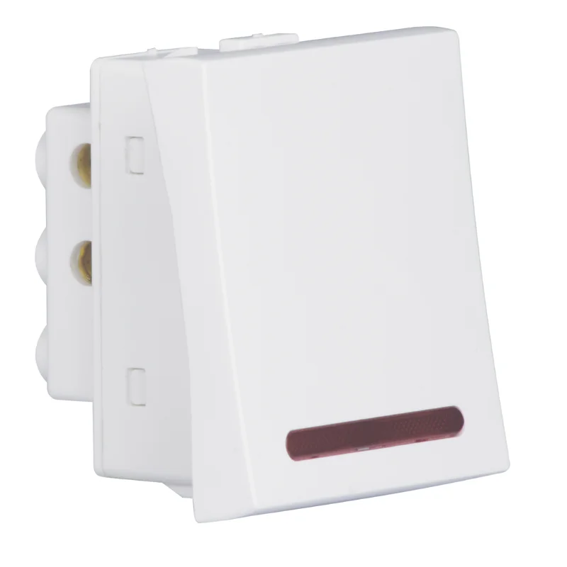 Crabtree Athena Chalk White DP Switch 32 A 2 Module 1 Way With Indicator ACASDIW321