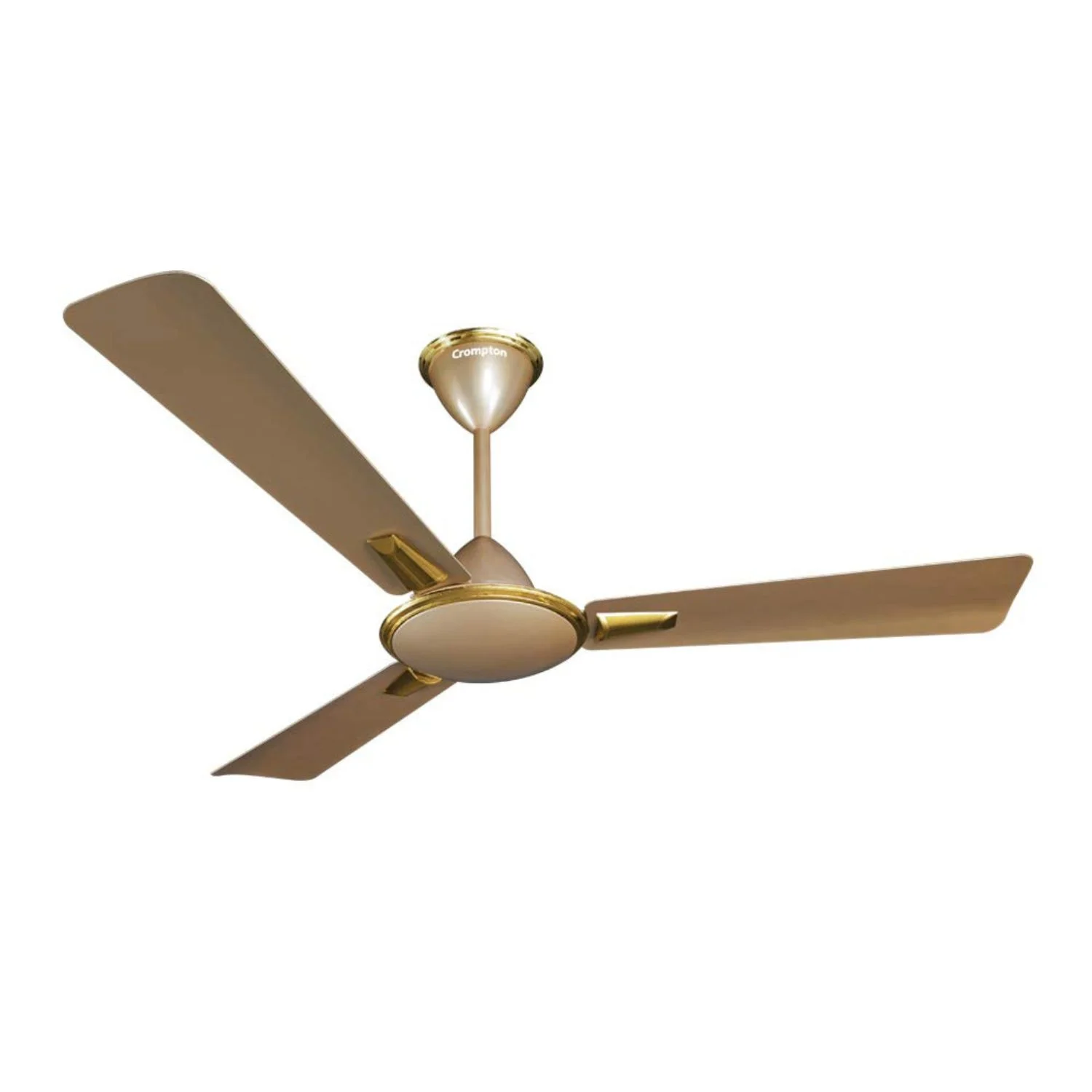Crompton Aura Prime Antidust Premium Ceiling Fan 1200 mm (48"), Husky Gold, 3 Blade, High Air Delivery AURPMAD48HGD