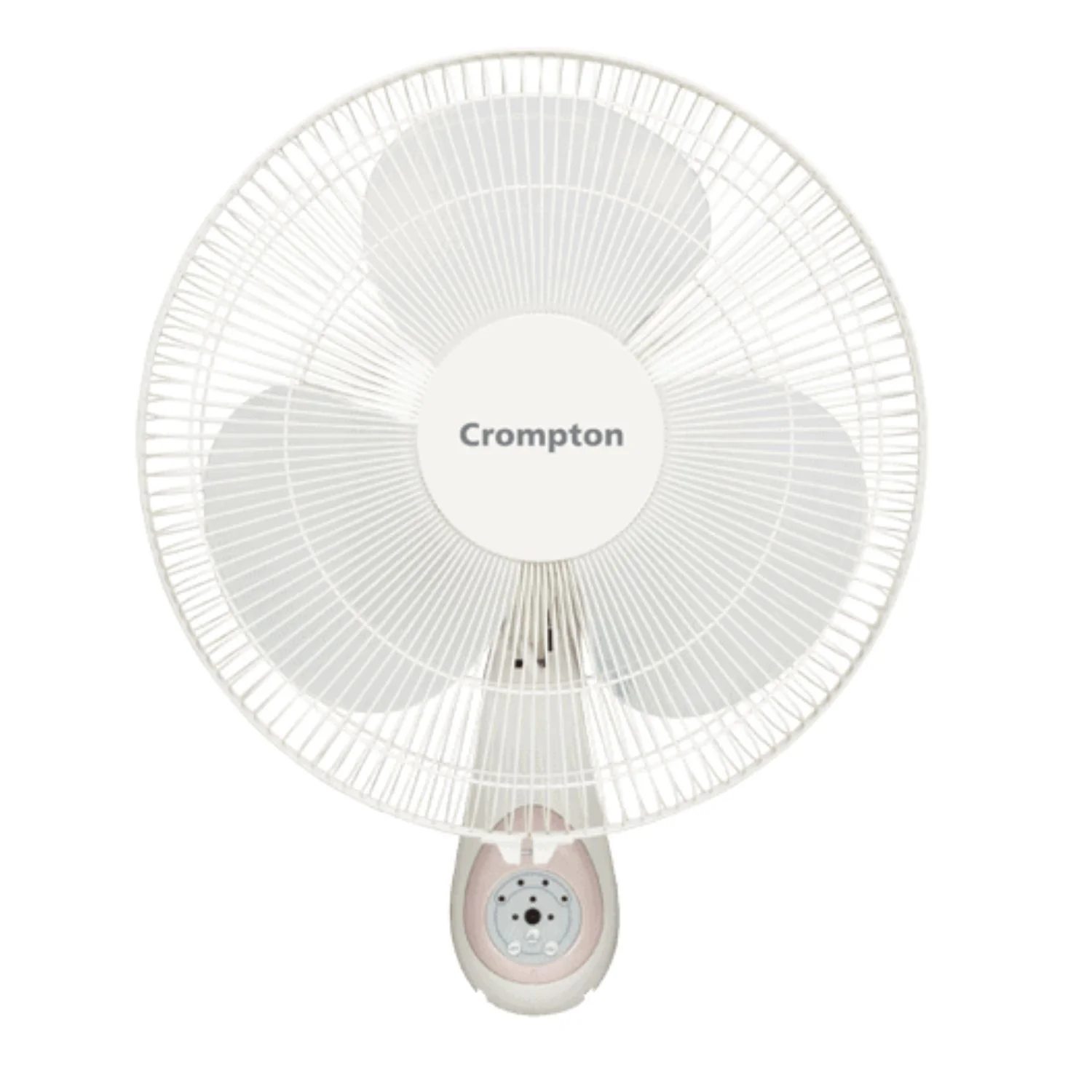 Crompton WM Hi Flo Cressida Wall Mounting Fan With Remote 400 mm (16"), Light Grey WMCRESSIDA16LG
