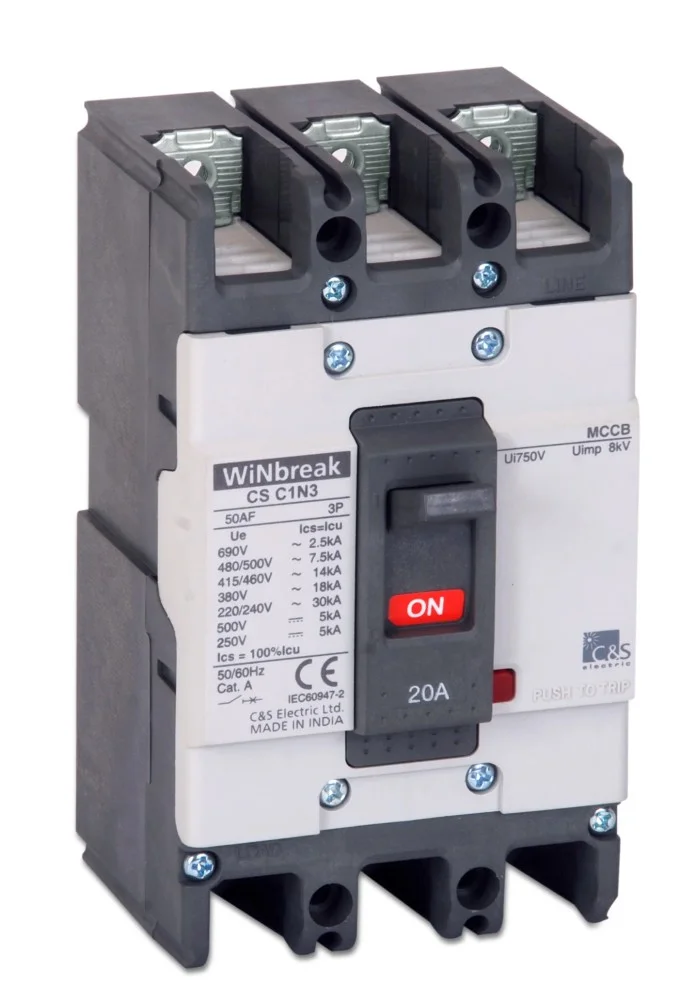 C&S  160A 3 Pole 50KA MCCB CSE2S250ATM3P160A