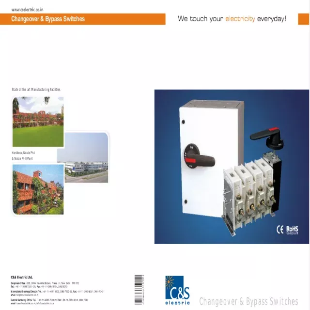 Css Electric CS Electric Products Price List & Technical Data Sheet Catalogue ...