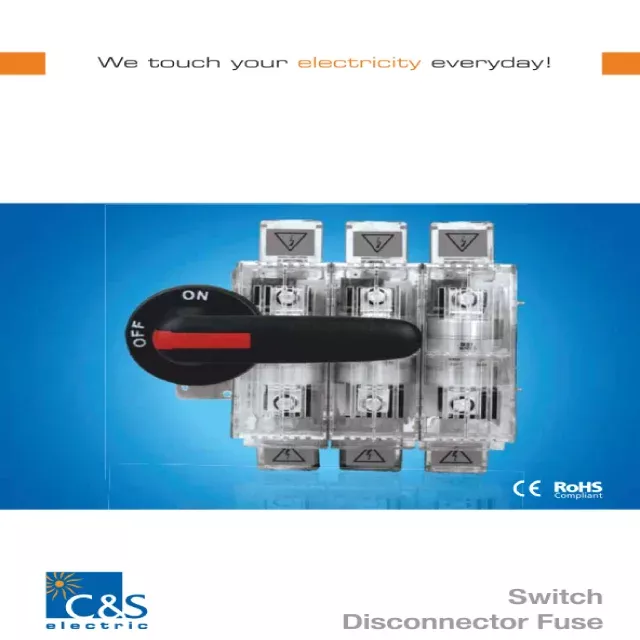 CS Electric Products Price List & Technical Data Sheet Catalogue