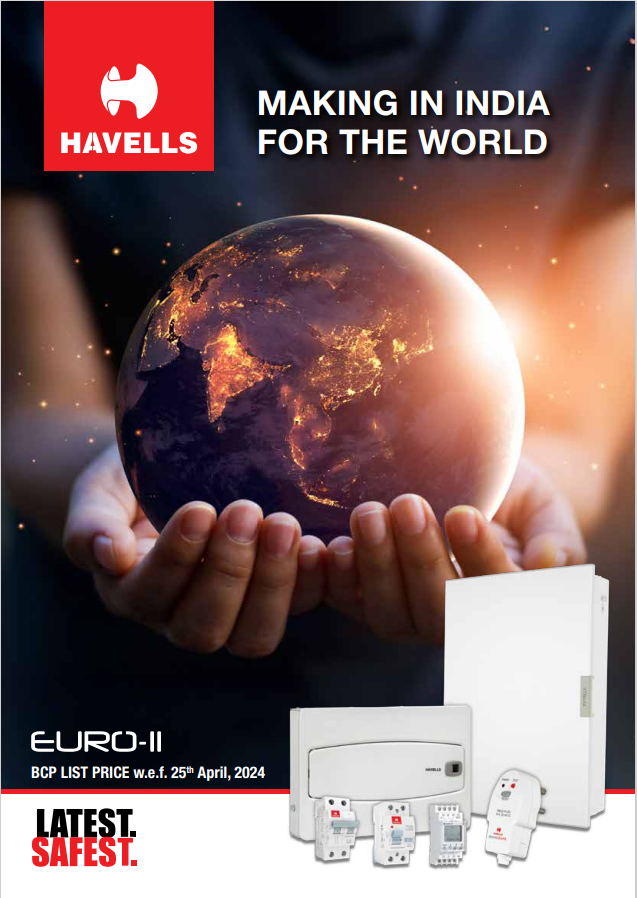 Havells Electrical Products Price List & Technical Data Sheet Catalogue