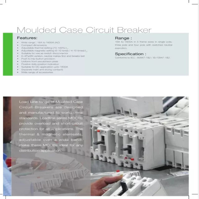 Download Havells Loadline MCCB Catalogue PDF