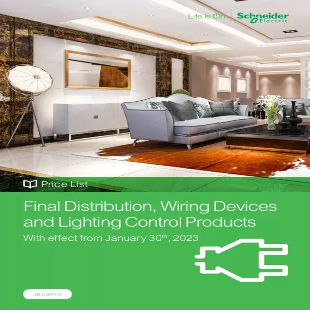 Schneider Electric Products Price List & Technical Data Sheet Catalogue