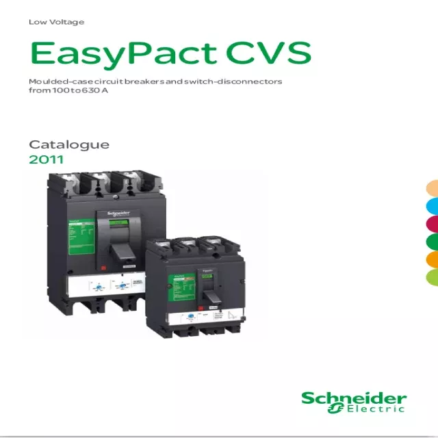 Download Schneider Electric EasyPact CVS MCCB Catalogue PDF