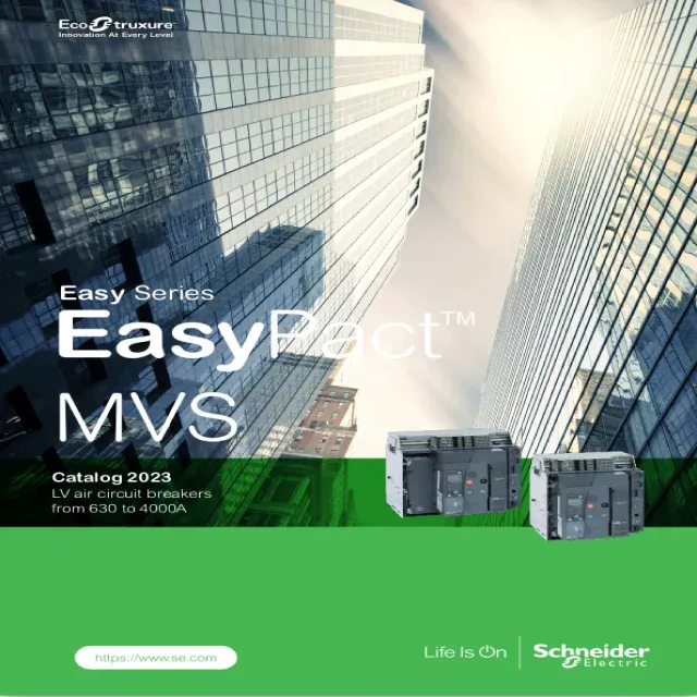 Download Schneider EasyPact MVS Air Circuit Breakers Catalogue PDF