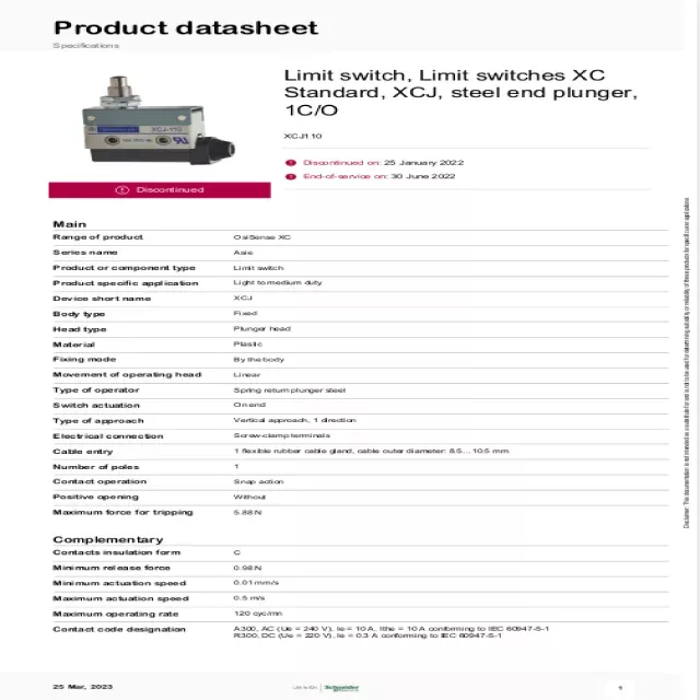 Schneider Electric Products Price List & Technical Data Sheet Catalogue