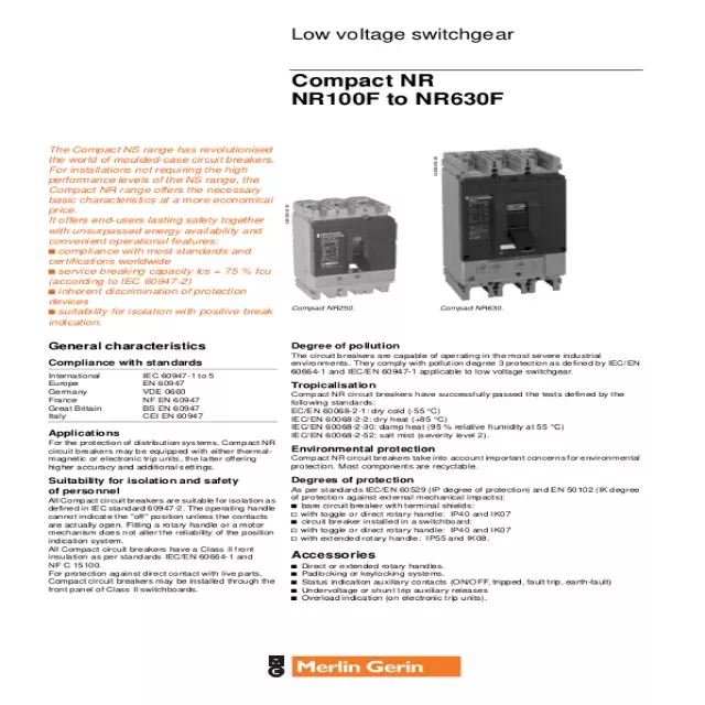 Download Schneider Electric MCCB Catalogue PDF